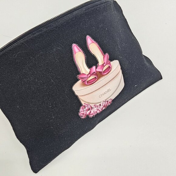 Canvas Toiletry/Makeup Bag, Feminine Pouch, Travel Bag - New - - Picture 7 of 9